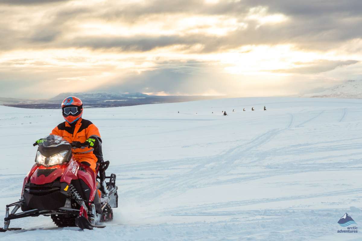 Snowmobiling-tour-Langjokull-glacier-Iceland