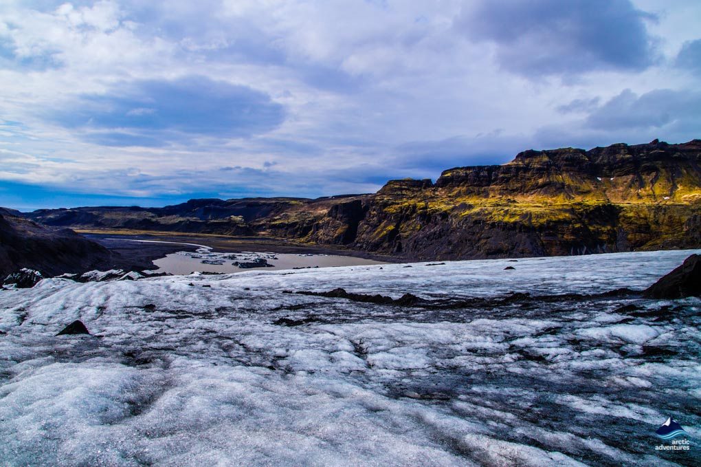 Solheimajokull Glacier in South Iceland