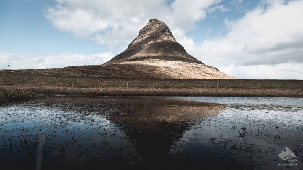 Mt. Kirkjufell reflected in water
