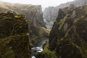 The Great Fjadrargljufur Canyon