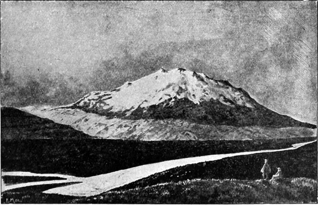 Hekla Volcano Iceland in 1904