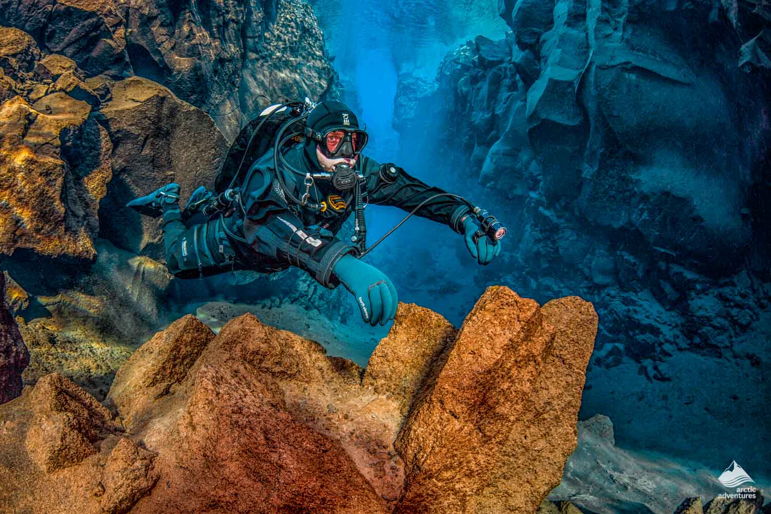 Diving in Silfra Fissure