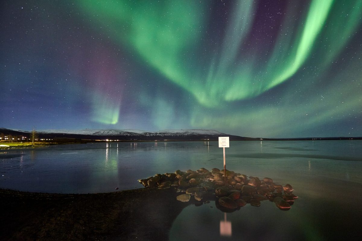 Northern Light from Laugarvatn Fontana Bath