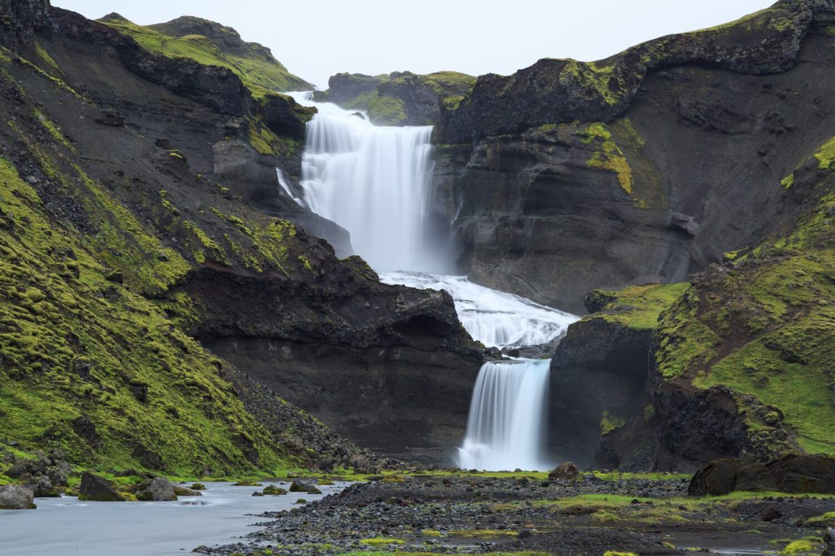Ofaerufoss waterfall