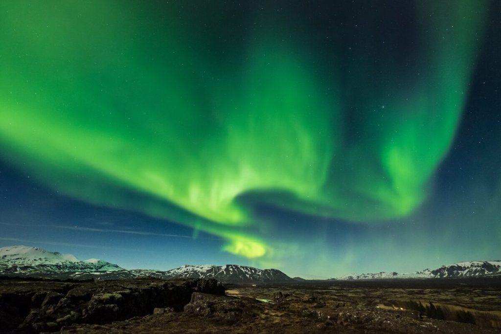 Northern Light in Thingvellir