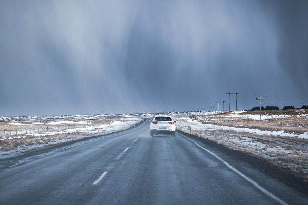 Road in Winter in Iceland